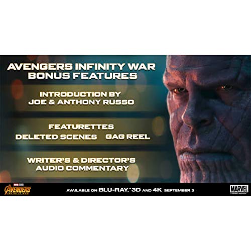 Avengers Infinity War Steelbook 3D + 2D Version Steelbook