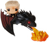 Funko 45338 POP Rides: Game of Thrones-Daenerys on Fiery Drogon Collectible Figure, Multicolour