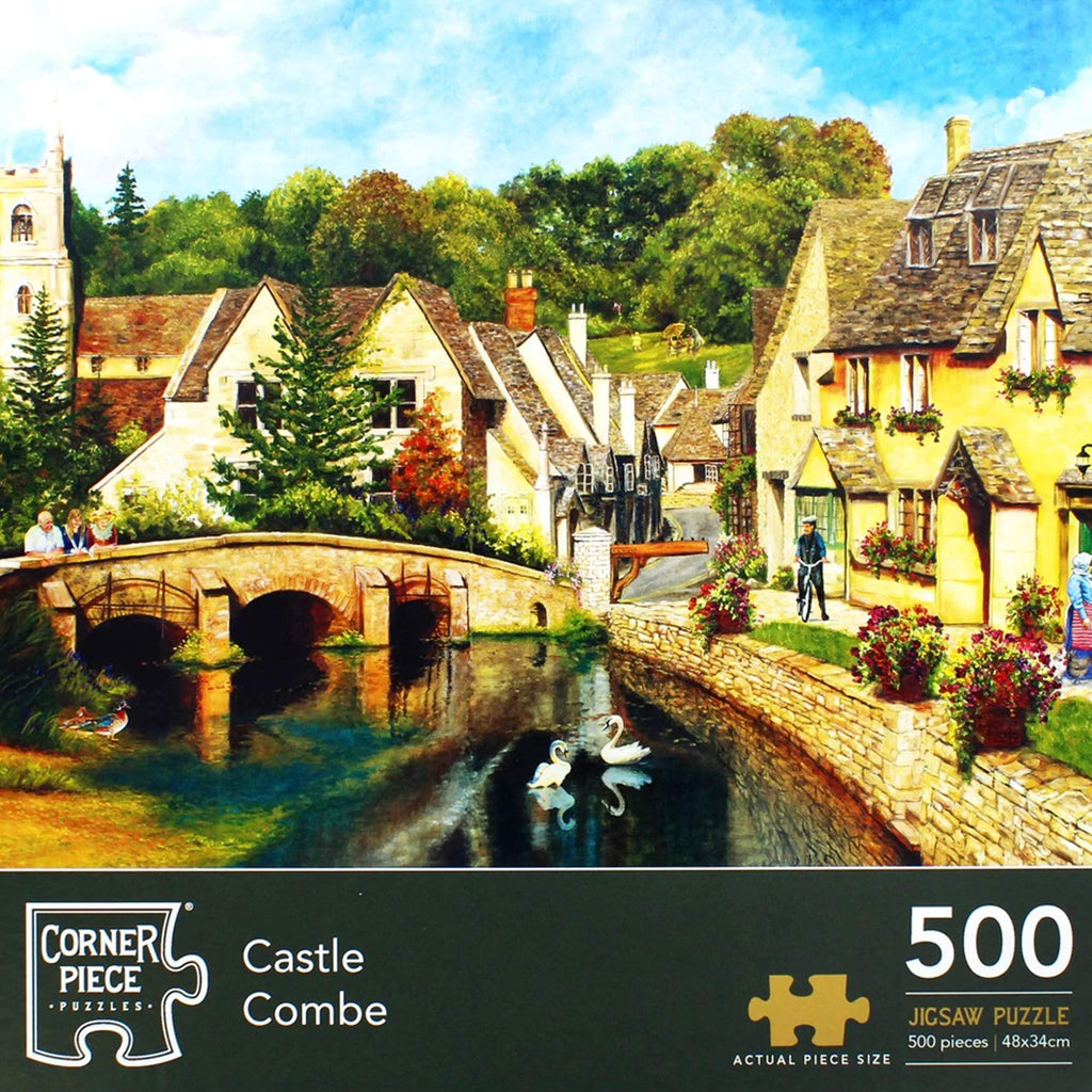 Corner Piece Puzzles Jigsaw 500 Pieces Castle Combe